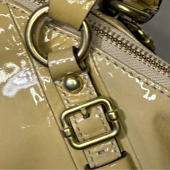 Coach Yellow Patent Leather Satchel - Picture 11 of 13